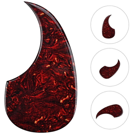BESTOYARD Professional Dark Red Electric Guitar Pickguard PVC Impact Protection Sticker