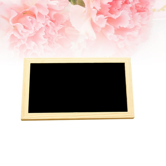 BESTOYARD Reusable Black Chalkboard Message Board with Hanging Rope for Creative Display