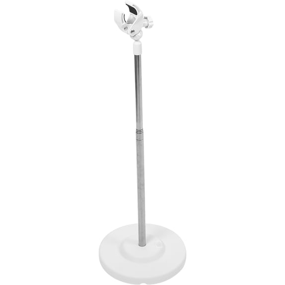 BESTOYARD Adjustable Plated Silver Hair Dryer Stand for Pets Hands Free Blow Dryer Holder with Stable Base