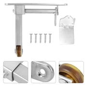 BESTOYARD Universal Double Door Closing Hardware in Plated Silver with Automatic Door Selector System