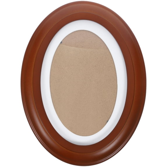 BESTOYARD Oval Picture Frame Vintage Wooden Wall Hanging Photo Holder 1 ...