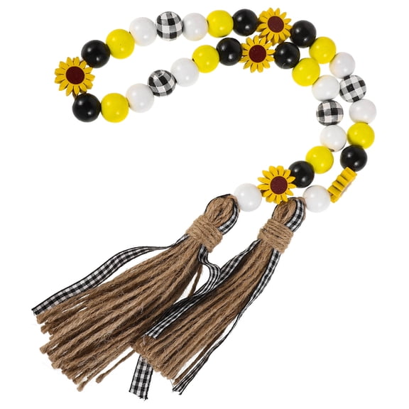 BESTOYARD Sunflower Home Decorations Bead Gar Rustic Style Homeowners White Decorative 1Set Spring and Summer
