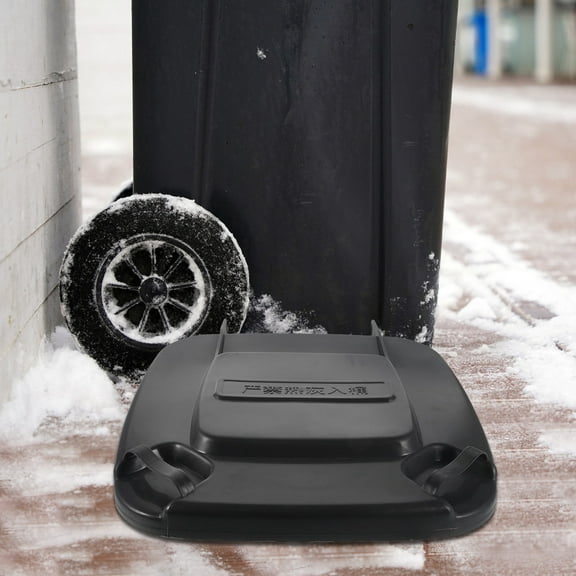 BESTOYARD Black Plastic Garbage Can Lid Replacement for Outdoor and Kitchen Use