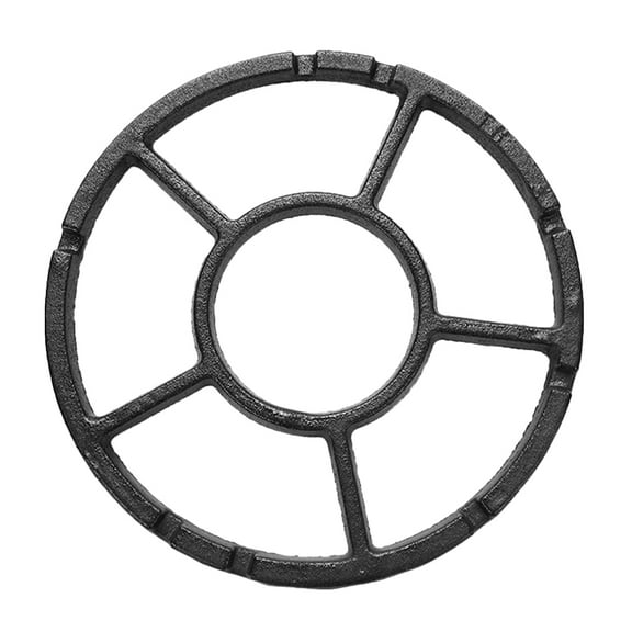 BESTOYARD Heavy Duty Cast Iron Wok Stand for Gas Stove Stable Black Stove Trivet