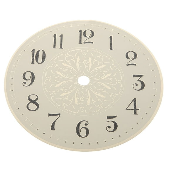 BESTOYARD Iron Wall Clock Face For Diy Wall Clock Panel 5.5 Inch Round Dial Plate With Numerals For Crafts, Golden