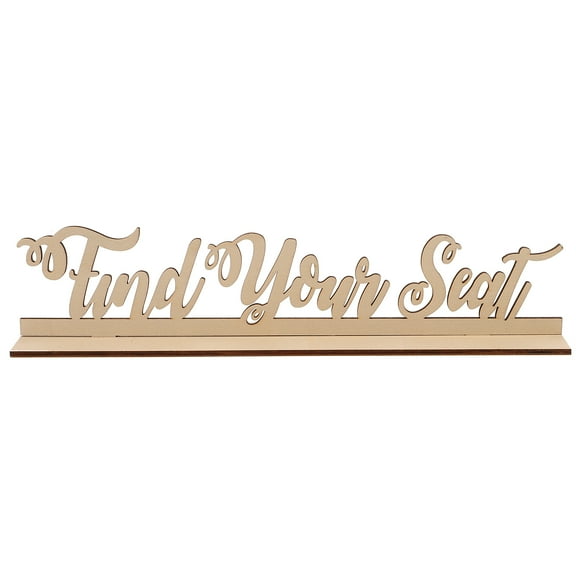 BESTOYARD Light Brown Wooden Letter Decoration Hanging Sign for Wedding and Home 12.5 x 6.5 Inches