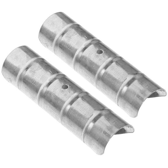 BESTOYARD 2Pcs Metal Curtain Rod Connector Silver Iron Curtain Rail Joints for Home Window Replacement