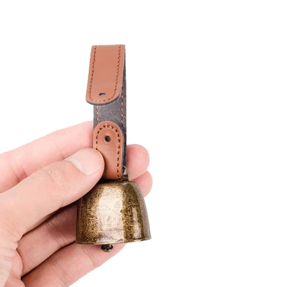 BESTOYARD Brown Dog Bell Collar Iron Pet Bell for Decoration and Dog Training Use