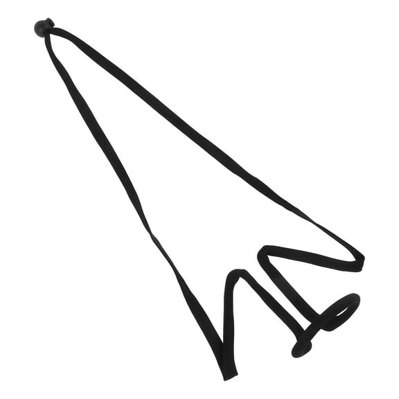 BESTOYARD Durable Black Neck Hanging Microphone Holder with Adjustable Rope for Easy Performance Use