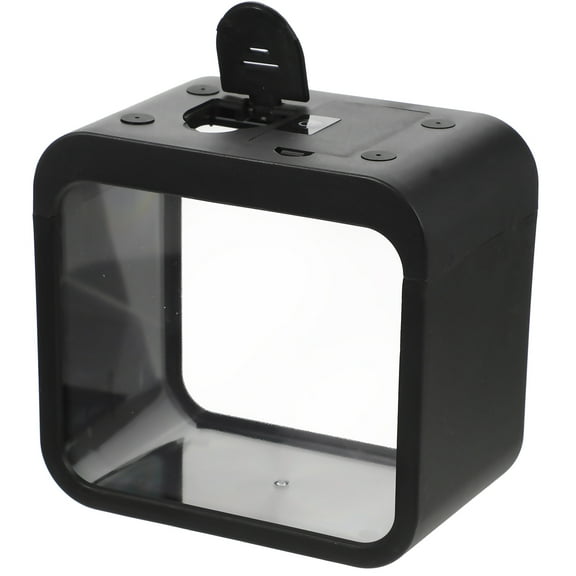 BESTOYARD Small Desktop Aquarium Transparent Plastic Lighting Coffee Table 1Pack