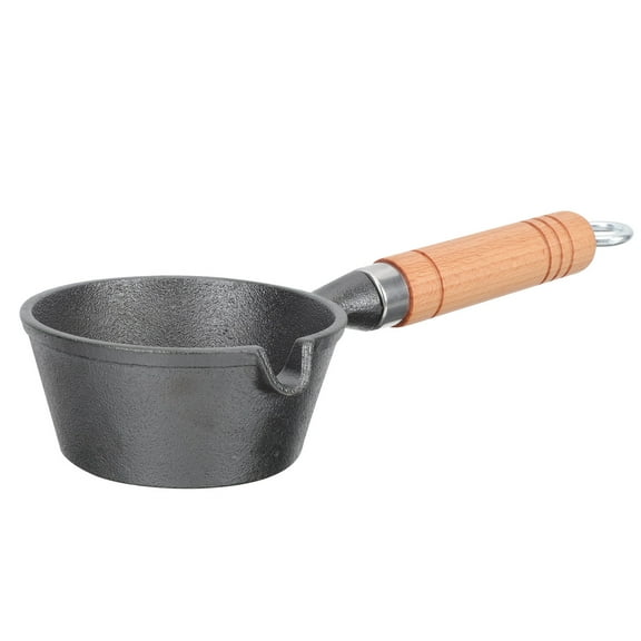 BESTOYARD Small Pot With Spout Cast Iron Pan Assorted Color 1Set