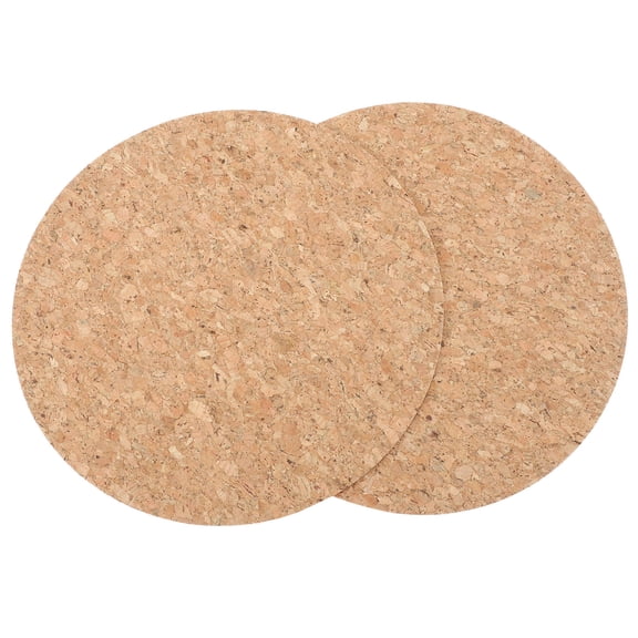 BESTOYARD 2Pcs Light Brown Cork Mouse Pad Dual Sided for Home Office and Gaming Setup