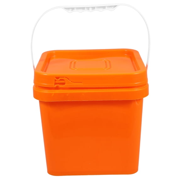 BESTOYARD Orange Plastic Paint Bucket for Industrial Use 1Set