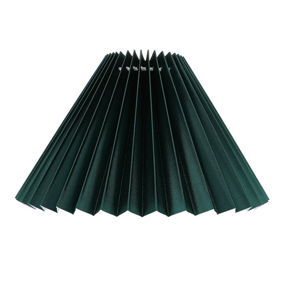 BESTOYARD 1Pc Cloth Craft Lampshade Green Pleated Light Shell Cover for Table Lamp Bedroom Decor