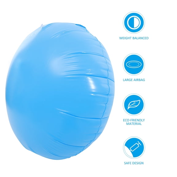 BESTOYARD Inflatable Pool Pillow Cushion Dust Protection PVC Blue Round 1Pcs Winter Maintenance
