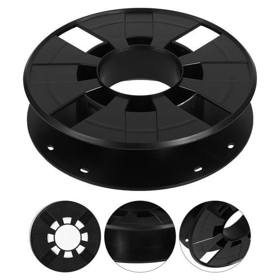 BESTOYARD Power Cord Reel Lightweight Black Plastic for Portable Wire Management Use