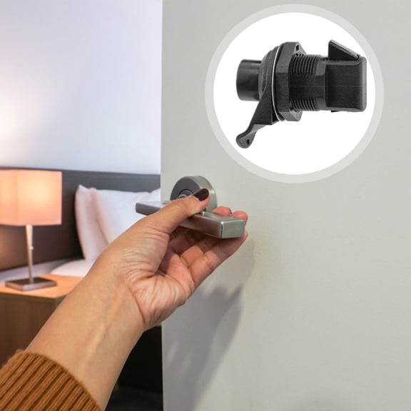 BESTOYARD Black Push Button Latch Lock Stainless Steel Keyless Cabinet Door Catch