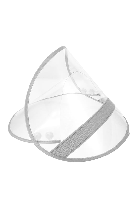 Rain Bonnet with Transparent Shield for Raincoat and Shop Use