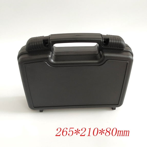 BESTOYARD Black Portable Tool Box Durable Metal Storage Box for Family Electrical Plumbing and Carpentry Tools