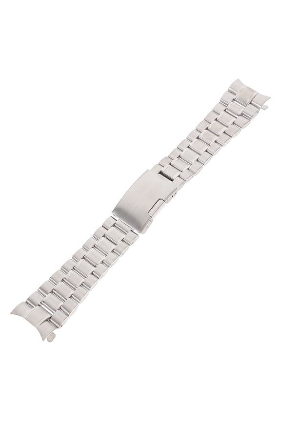 20Mm Stainless Steel Watch Band with Curved End Deployment Buckle Comfortable and Durable