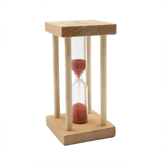 BESTOYARD Sand Clock Timer Hourglass Sand Timer Red ABS Time Counting Home Decor 1Pcs