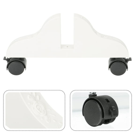 BESTOYARD Simple Design Room Divider Floor Stand White PVC 1Set