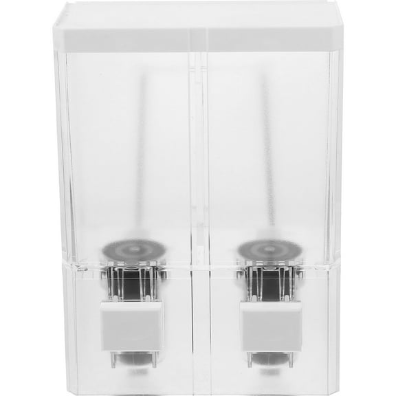 BESTOYARD Space-Saving 2 Chamber Wall Mounted Soap Dispenser for Home Bathroom Use