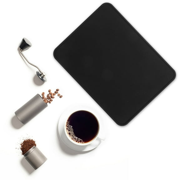 BESTOYARD Coffee Lovers Coffee Tamper Mat Black Silicone 1Set