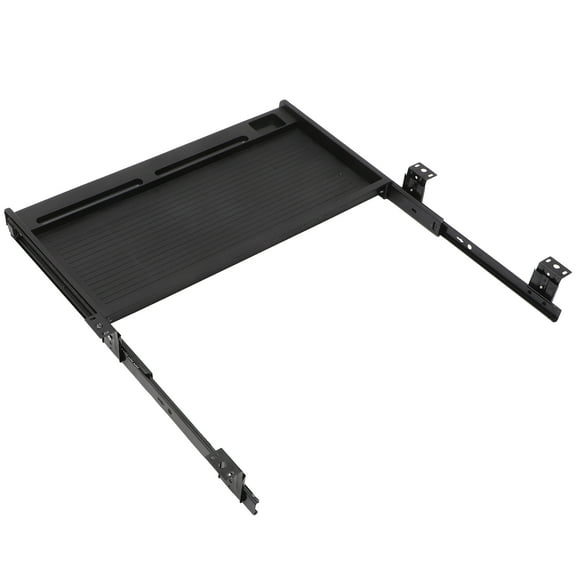 BESTOYARD 1Set Pull Out Keyboard Tray for Office Desk Black Convenient for Computer Use
