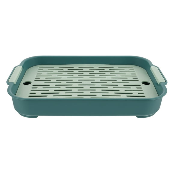 BESTOYARD bunny potty Rabbit Litter Box PP Green Small Rabbits Daily Cleaning 1Set