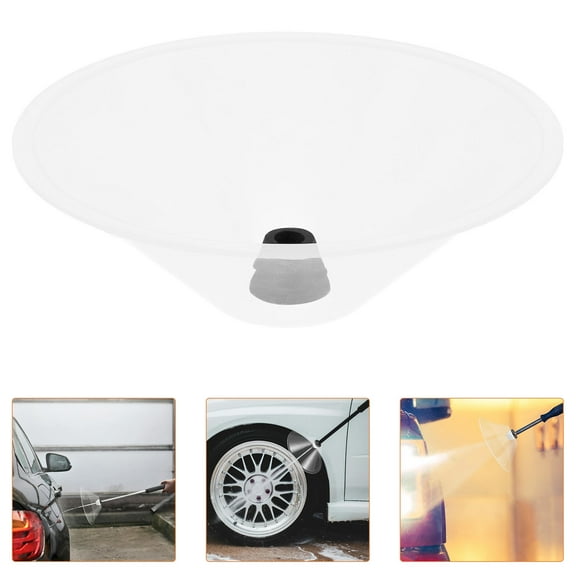 BESTOYARD Portable Spray Washer Cover Transparent Plastic Rubber 1Pcs