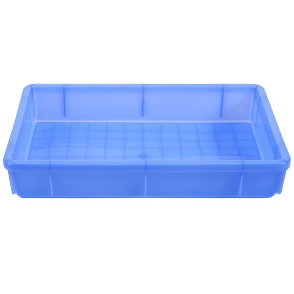 BESTOYARD Plastic Grid Organizer Box Storage Box Blue 1Pack Easy to Clean Airport