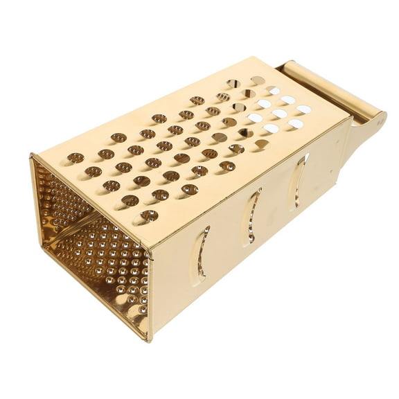 BESTOYARD Stainless Steel Kitchen Box Grater Golden Color with 4 Sides for Vegetables