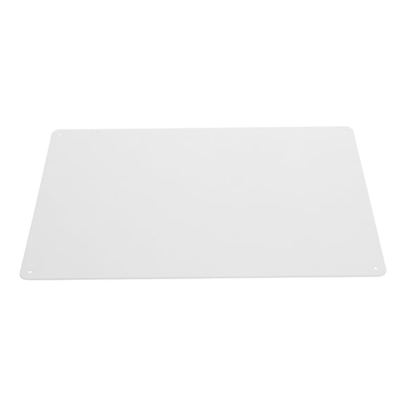 BESTOYARD Metal Tin Sign Blank Yard Signs Iron White Individualized Engraving for Advertising Material 1Set