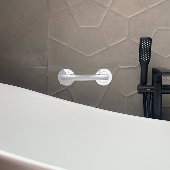 BESTOYARD Plated Silver Suction Handle with Super Power Suction for Home Bathroom and Shower Support