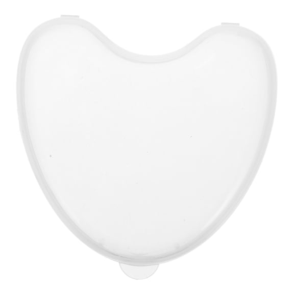 BESTOYARD Plastic Denture Box Heart Shaped for Dental Guard and Retainer 1Pc