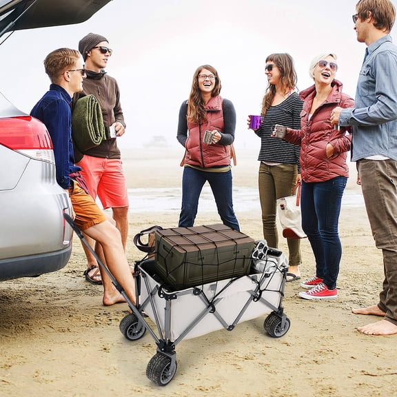 BESTOYARD Durable Camper Carriage Net Black Elastic Luggage Cover with Thick Polypropylene Material