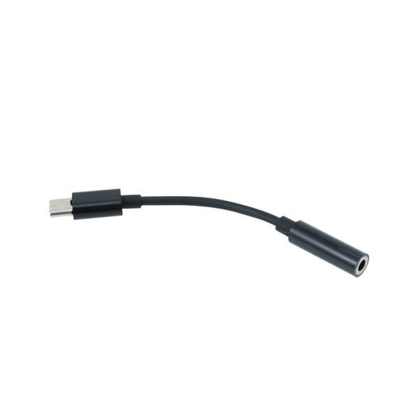 BESTOYARD 1Pc USB-C to 3.5mm Audio Adapter Cable Black Reversible Plug for Phone Aux