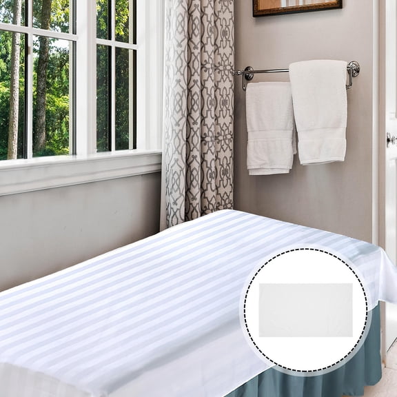 BESTOYARD Fitted Bed Sheets White Silk Cotton Bed Protector for Patients 1Pcs