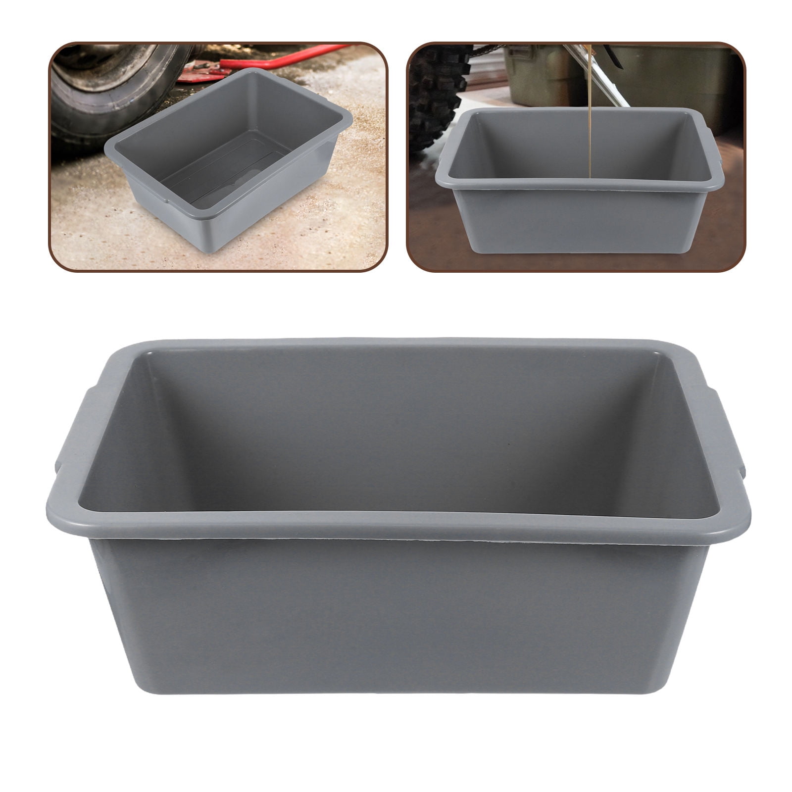 Fuel Collection Pan BESTOYARD Oil Collection Pan Plastic Engine Oil Pan Dark Grey ...