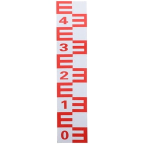 BESTOYARD Pond Level Sticker Water Level Measuring Aluminum Assorted Color 1Pcs