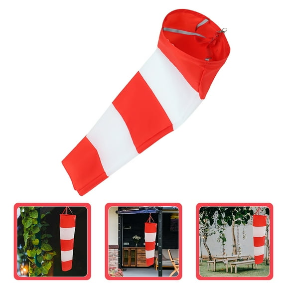 BESTOYARD Outdoor Red Windsock Flag Made with Oxford Cloth for Garden and Yard Decor