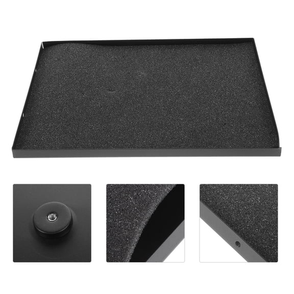 BESTOYARD laptop holder desk Stand Riser Steel Black 1 Set