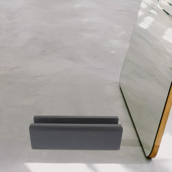 BESTOYARD Wooden Floor Mirror Holder Stand Dark Grey for Secure Full Mirror Support and Display