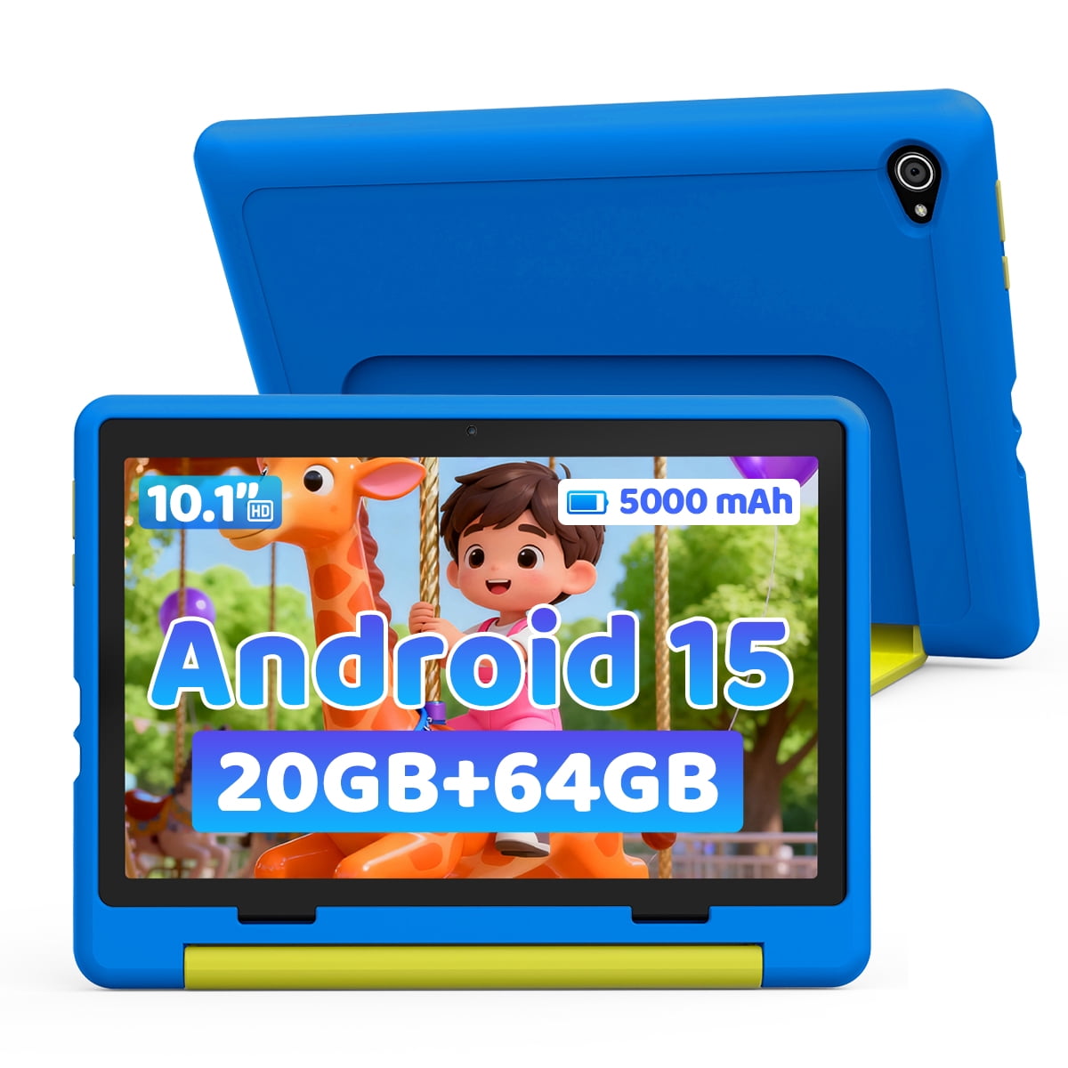 BESTSKI Android 14 10inch Kids Tablet with Protective Case,Octa
