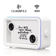 thumbnail image 1 of BESTSKI Bluetooth Speaker,with HD sound Hi-Fi Soundbar Speaker and Transparent Glass Screen, Dynamic Floating Lyrics, Digital Frame Function, LED Light Show,2.4G Wifi - White, 1 of 7