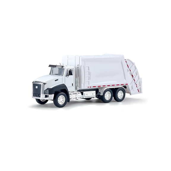 BESTSKY 1:50 Scale Die Cast Garbage Truck Toy, Pull Back Metal Model Vehicle with Friction Power, Durable Collectible Gift for Boys and Girls