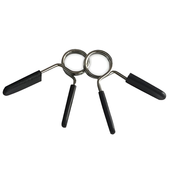 BESTSKY 1-Inch Barbell Collars, 2 Pack Spring Steel Weight Clamp Clips for Standard Dumbbell Handles, Secure Gym Locks for Strength Training and Weightlifting