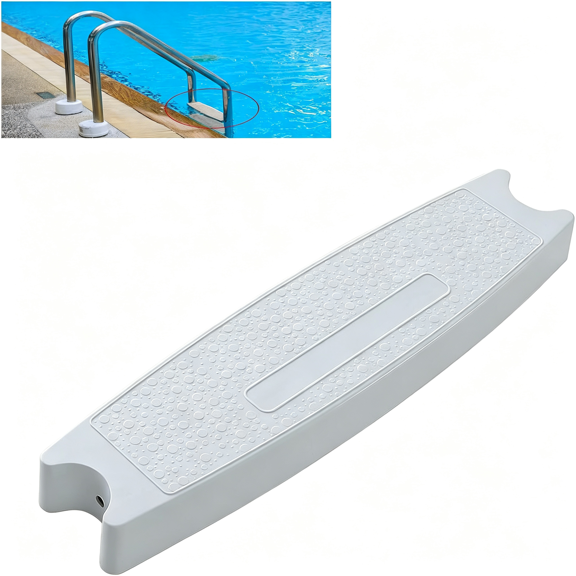 BESTSKY (1-Pack)18"Universal Pool Ladder Steps Replacement,Heavy-Duty Molded Plastic Swimming Pool Ladder Rung Step Pool Ladder Steps Replacement