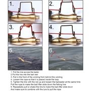 BESTSKY 1 Set Fishing Lure Retriever High Stability Sawtooth Design Reusable Wear-resistant Ultra-Light Rescue Bait Stainless-Steel Rescu